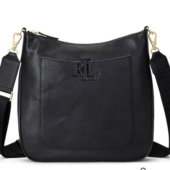 Lauren Ralph Lauren Cameryn Pebbled Leather Small Crossbody - Picture 1 of 9